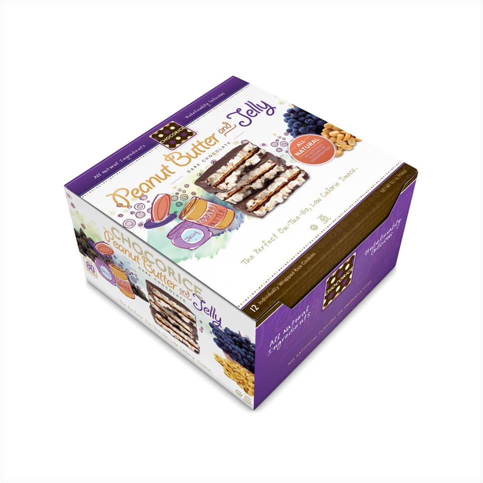 Chocorice - Peanut Butter and Jelly 12 CT Boxes Chocorice - Peanut Butter and Jelly 12 CT Boxes