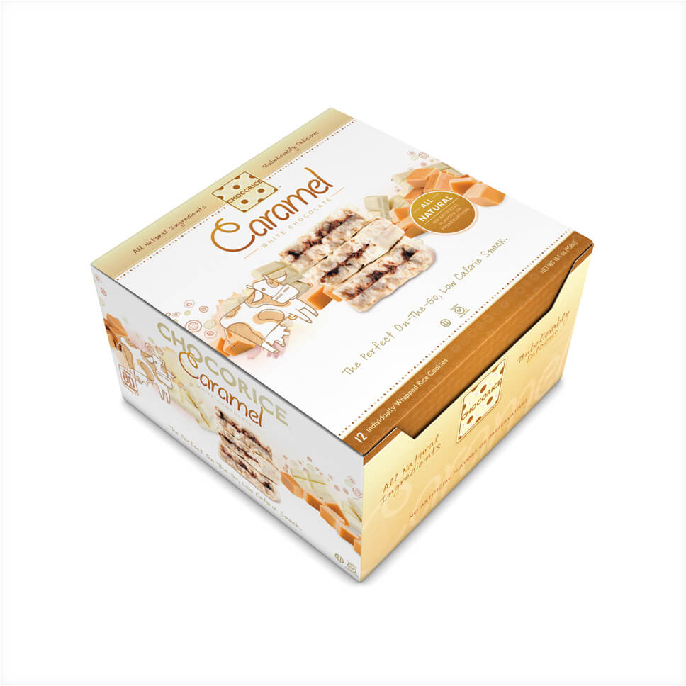 Chocorice - Caramel & White Chocolate 12 CT Boxes Chocorice - Caramel & White Chocolate 12 CT Boxes