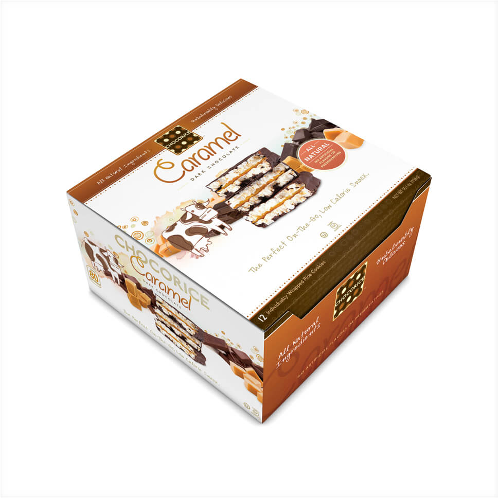Chocorice - Caramel & Dark Chocolate 12 CT Boxes Chocorice - Caramel & Dark Chocolate 12 CT Boxes