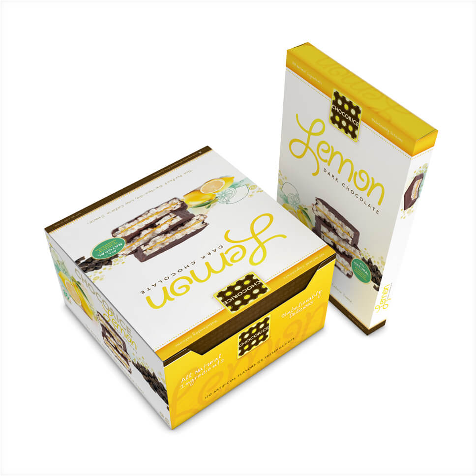 Chocorice - Lemon 12 and 6 CT Boxes Chocorice - Lemon 12 and 6 CT Boxes