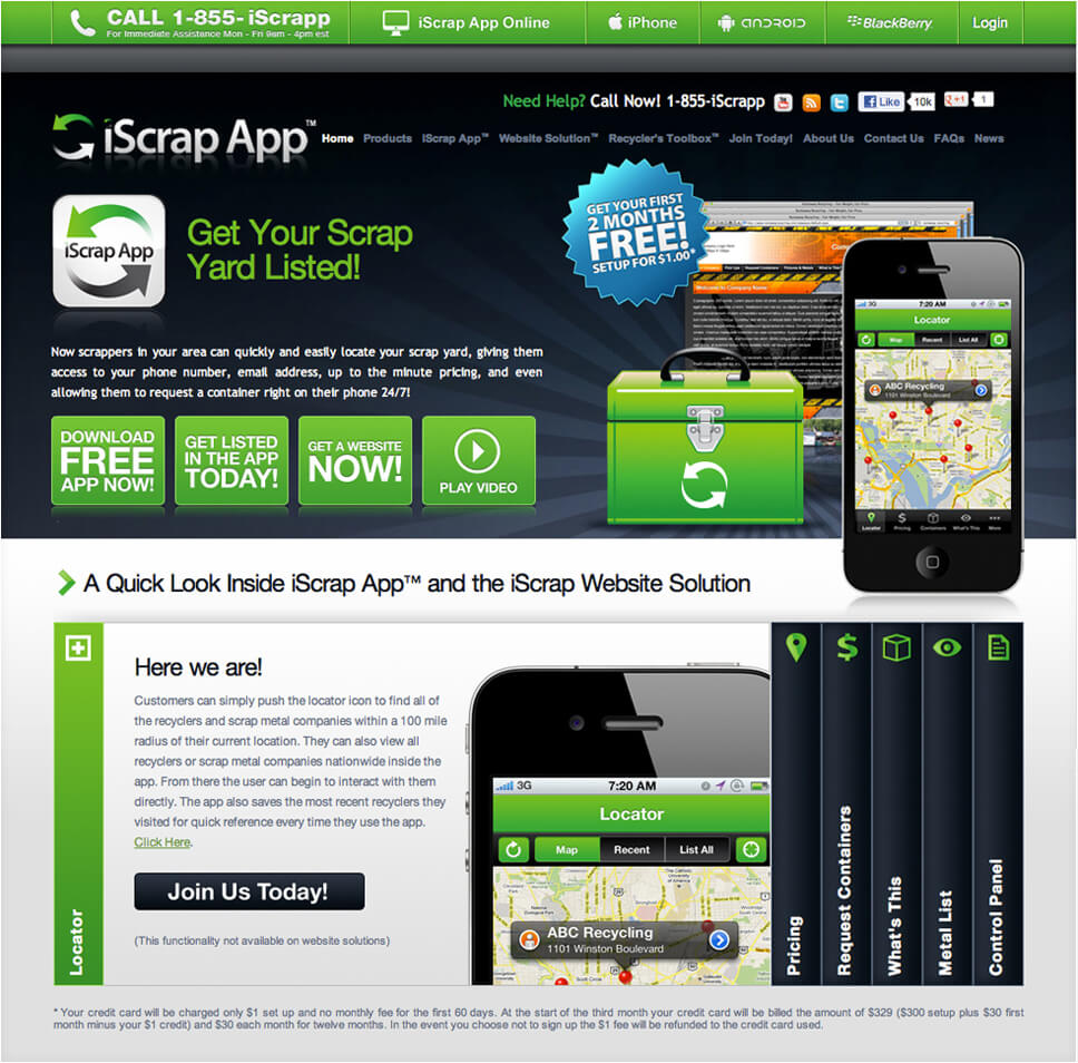 iScrap Homepage Design iScrap Homepage Design