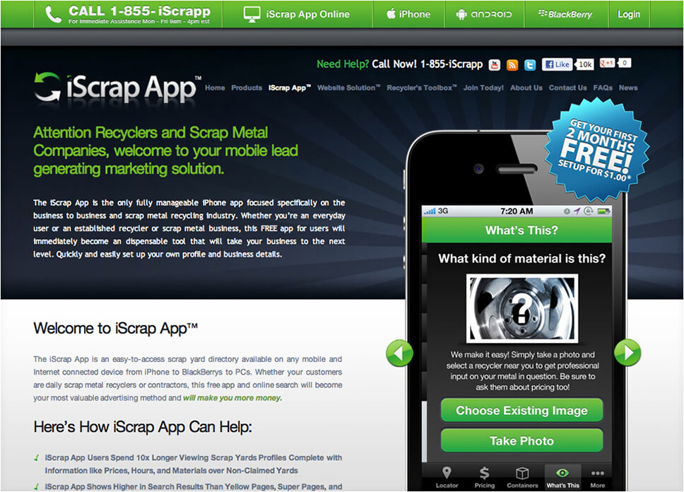 iScrap Web UI Design iScrap Web UI Design