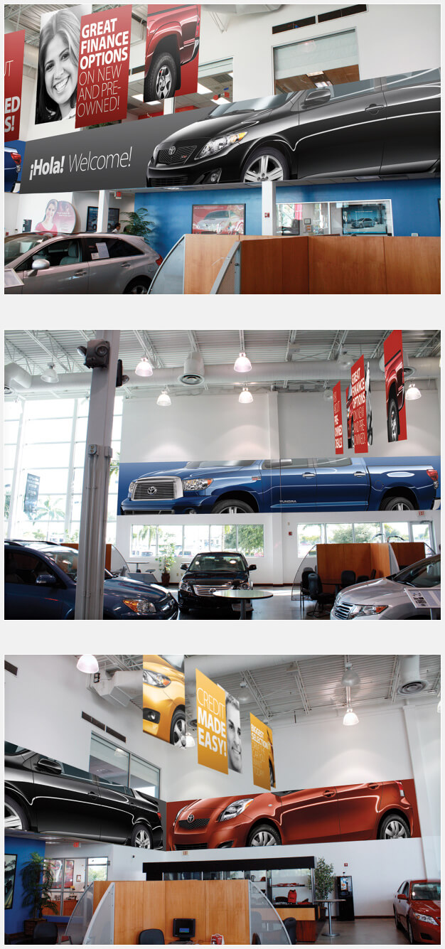 Headquarter Toyota Showroom Banners Headquarter Toyota Showroom Banners