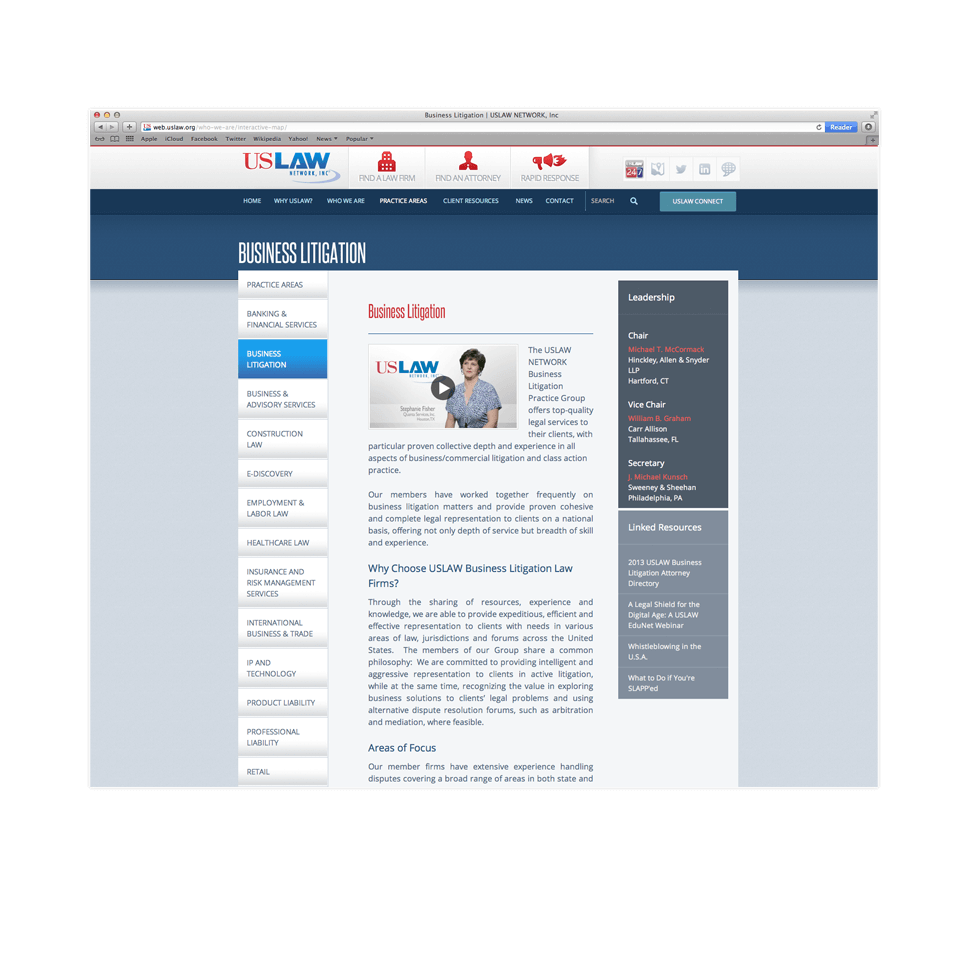 USLAW Network - Category Screens USLAW Network - Category Screens