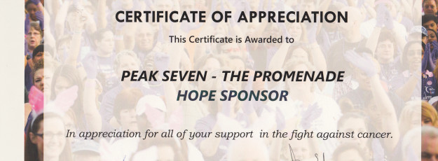 Peak Seven and the Promenade at Coconut Creek Support the American Cancer Society
