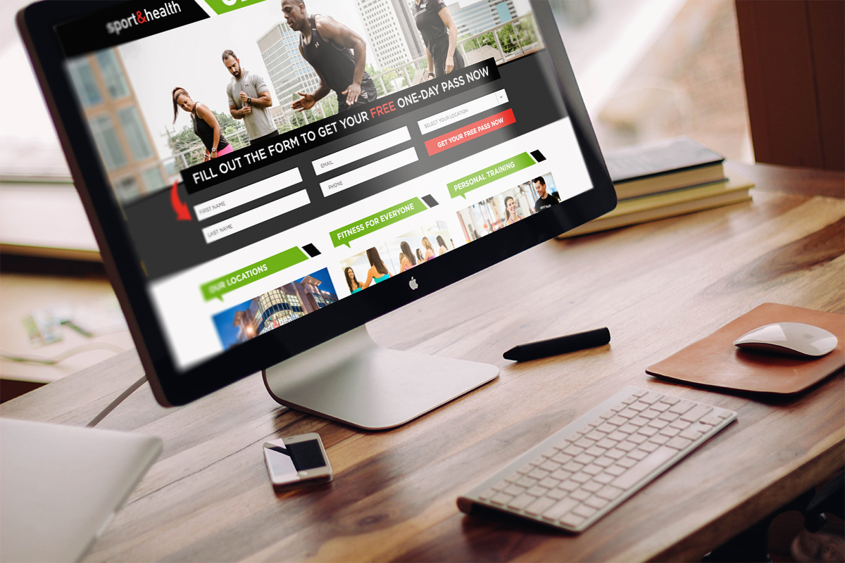 Sport&Health - Optimized lead generation landing page design & development Sport&Health - Optimized lead generation landing page design & development